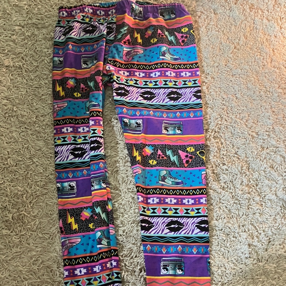 No Boundaries Colorful Patterned Kids Leggings